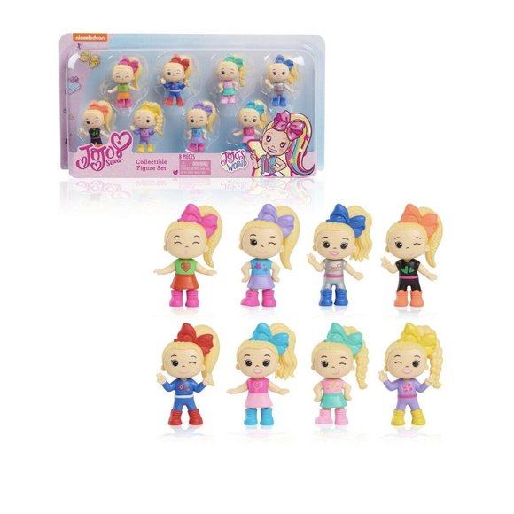 Jojo Siwa Collectible Mini 8 Figure Set Live Your Dream Cake Toppers New - Picture 3 of 4